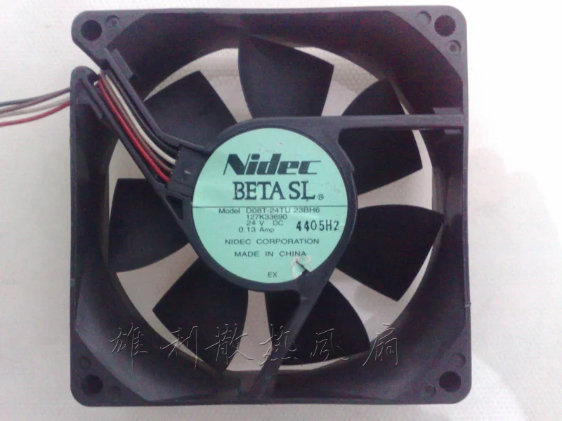 Новый D08T-24TU 23BH6 8025 8 см 24V 0.13A 4 провода защиты электродвигателя Вентилятор