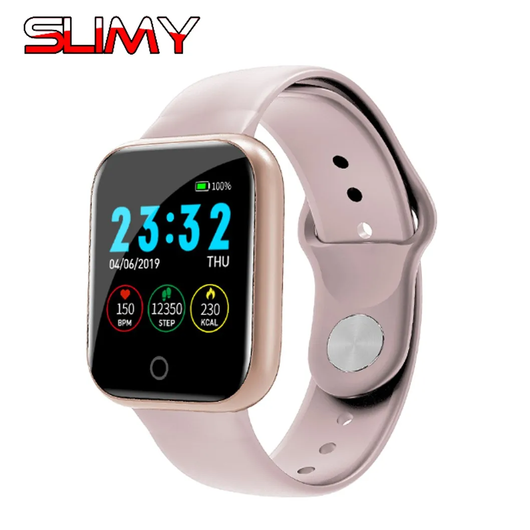 

Slimy Smart Watch IP67 Waterproof Smartwatch Heart Rate Monitor Multiple Sport Model Fitness Tracker Man Women Wearable Devices