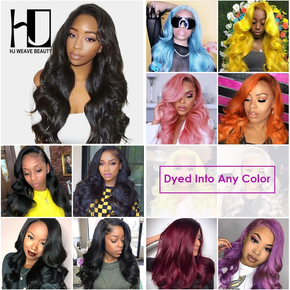 HJ Weave beauty 8A натуральные волосы пучки волос с закрытыми волосами бразильские