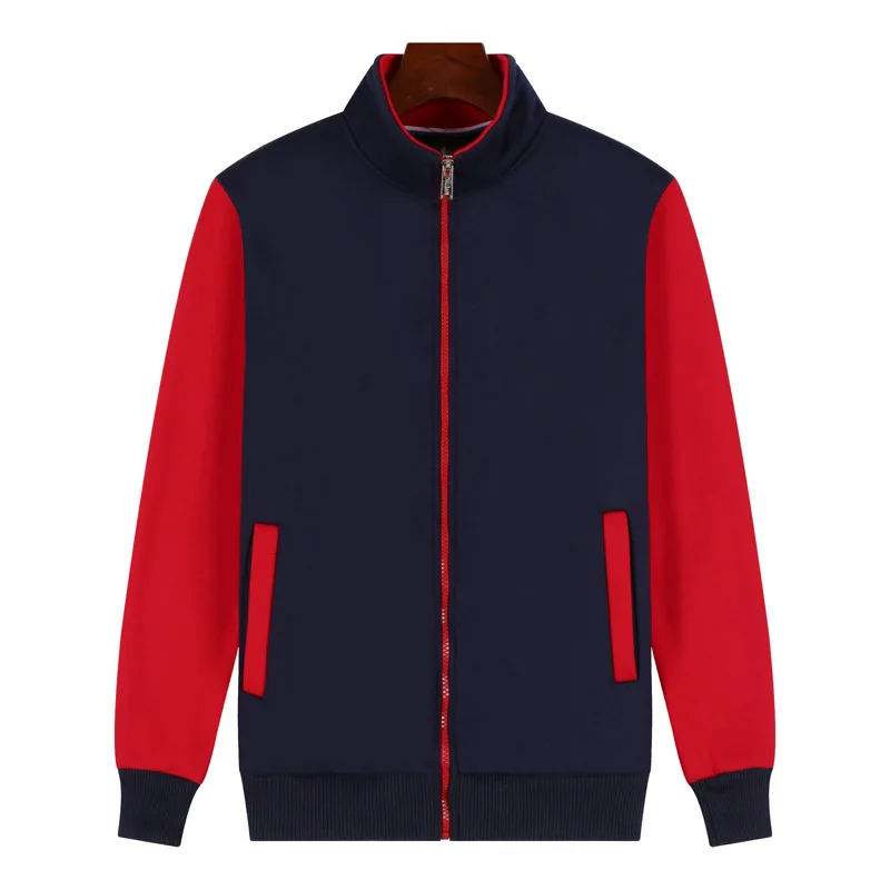 

2019 Autumn Winter Mens Sweatershirt Stand Collar Men Jacket Moletom Student Tracksuit Men Fleece Sweatershirts Jackets Men