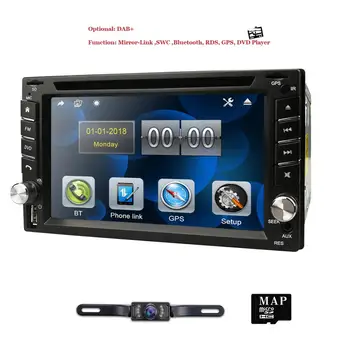 

Car Multimedia 2 din Car DVD Player Double 2 din Universal Car Radio GPS Navigation In dash Car Stereo video RDS Free Map Camera