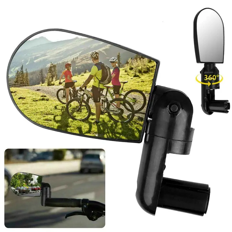 Bicycle Handlebar Review Rear Mirror Back View 360 Rotation Mirrors Bike Accessory for Mountain Road Bikes