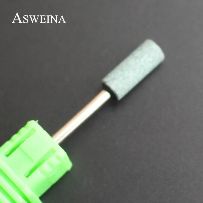 ASWEINA, 1 шт., зеленый цвет, керамический камень, сверло для ногтей, электрическая машинка для маникюра, аксессуары, резак, пилочки для ногтей, инструменты для дизайна ногтей