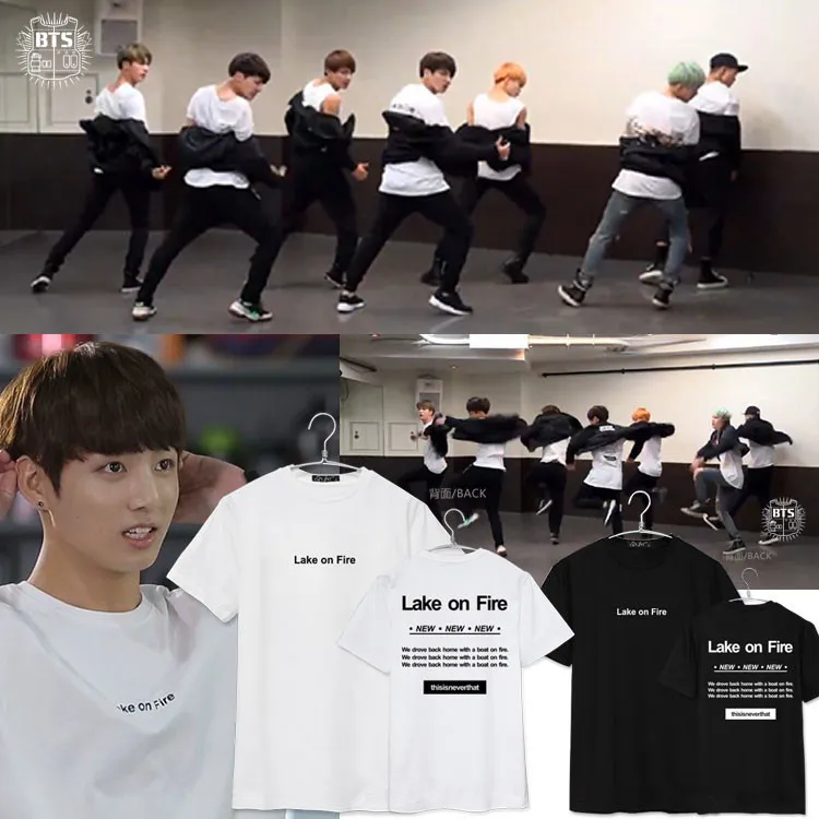 Новое поступление 2019 футболка унисекс Kpop модная SAVE ME JUNGKOOK в том же стиле короткий