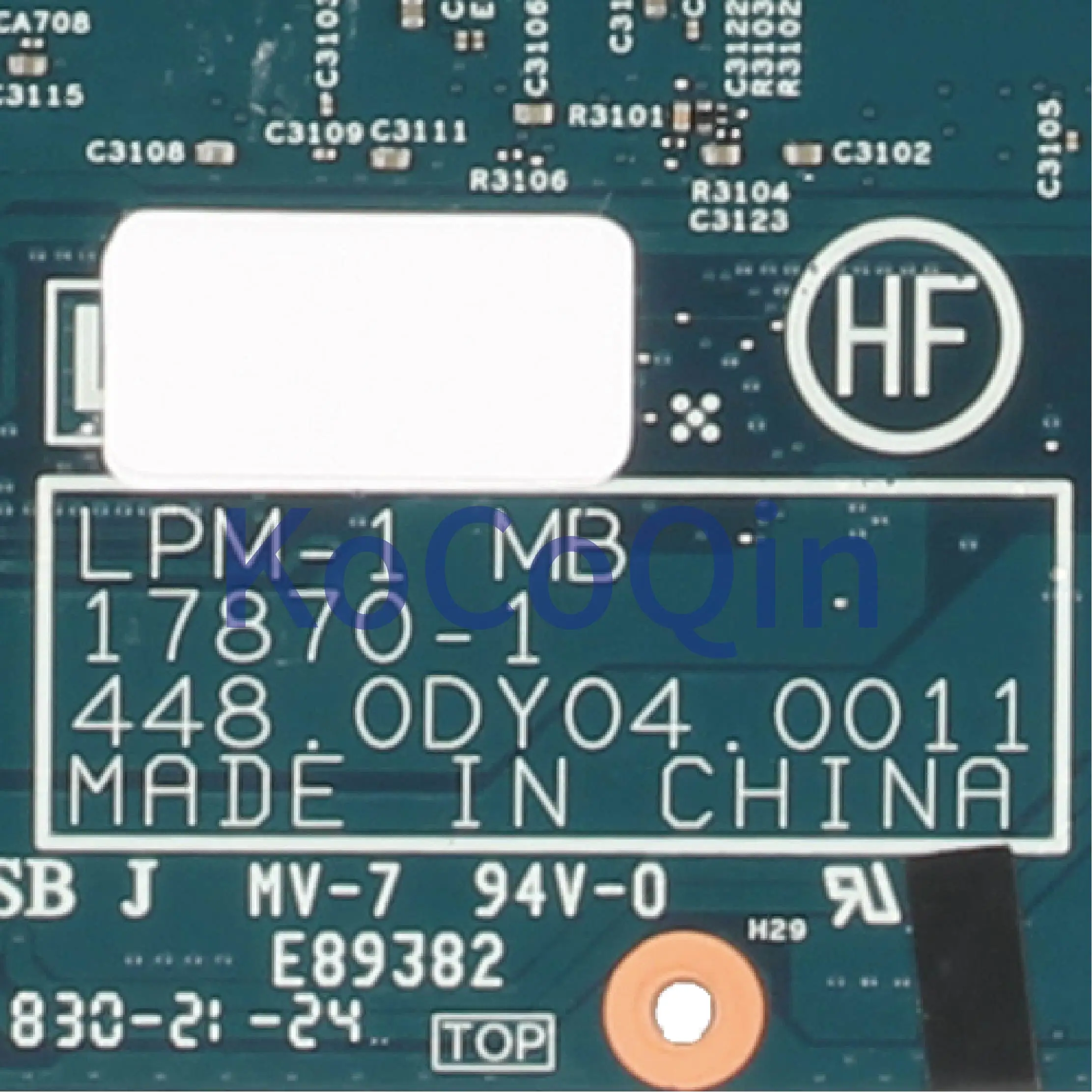 Finest  KoCoQin Laptop motherboard For LENOVO Thinkpad X1 Core SR3YZ I7-8850H Mainboard LPM-1 17870-1 448.0