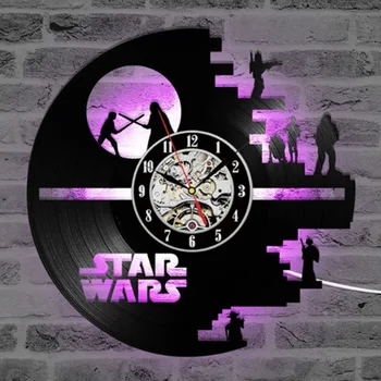 

Star Wars led vinyl record wall clock