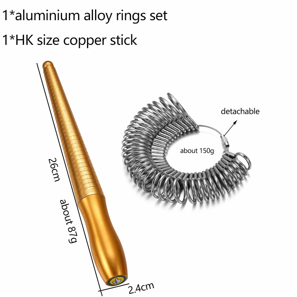 Deluxe Metal Ring Sizer and Mandrel Gauge