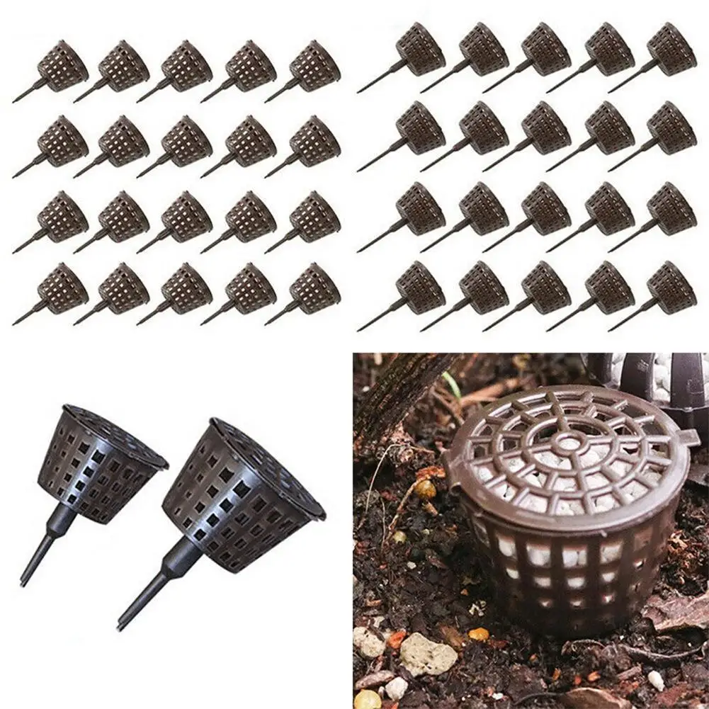 100pcs/Set Plant Fertilizer Baskets With Lid Orchid Cultivate Pots