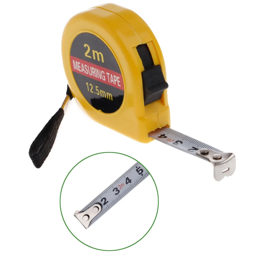 

2M Mini Pocket Retractable Tape Measure Ruler Tool Builders Home DIY Garage Rule Tape Measures Tools Drop ShipDrop ship