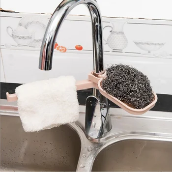 

Kitchen Bathroom Storage Home Holder Dish for Organizer Sponge Dry 2Pcs Clip Shelf Cloth Drain Faucet Towel Rack Tools