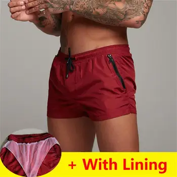 

Running Shorts Men Training Marathon Quick Dry Fitness Gym Sport Shorts With Pocket+with lining Running Shorts Jogger sportpants
