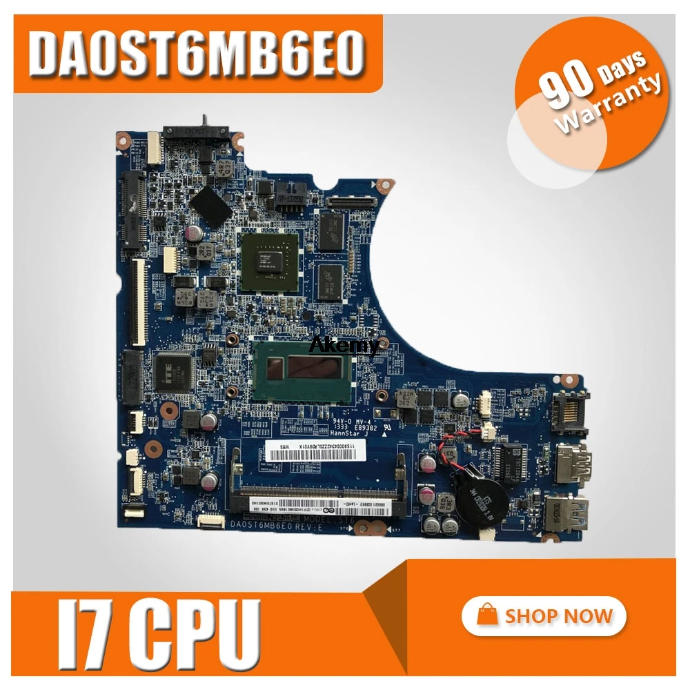 

DA0ST6MB6E0 Laptop motherboard for Lenovo Flex-14 original mainboard I7-4500U GT720M