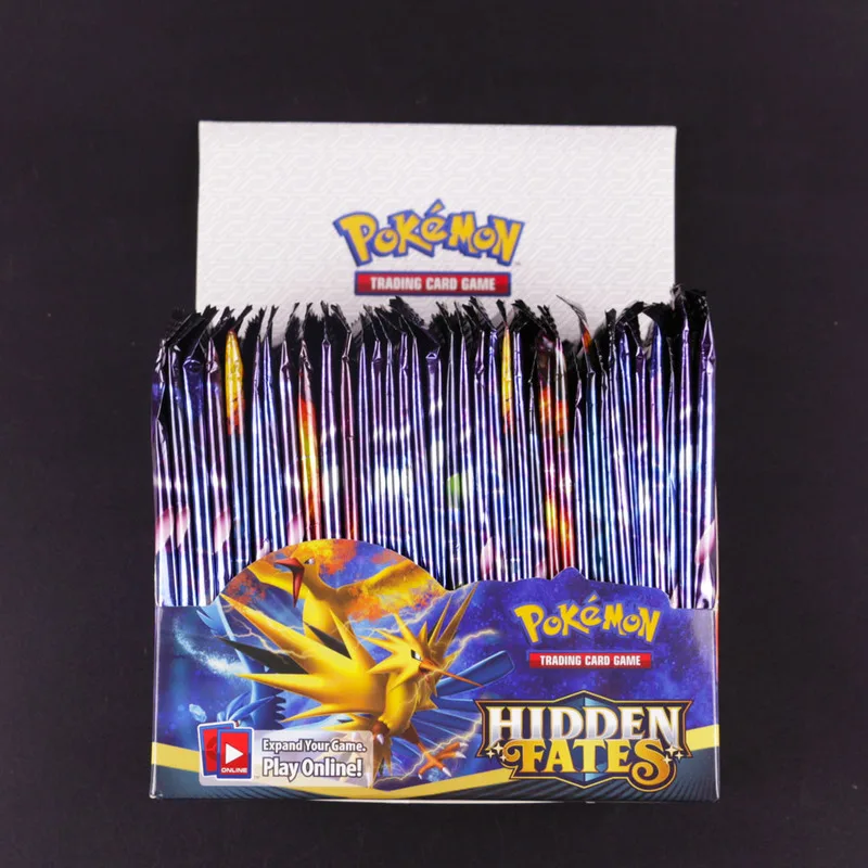 324 шт Pokemon карты солнце и луна скрытый Fates Booster Box Коллекционная торговая карточная