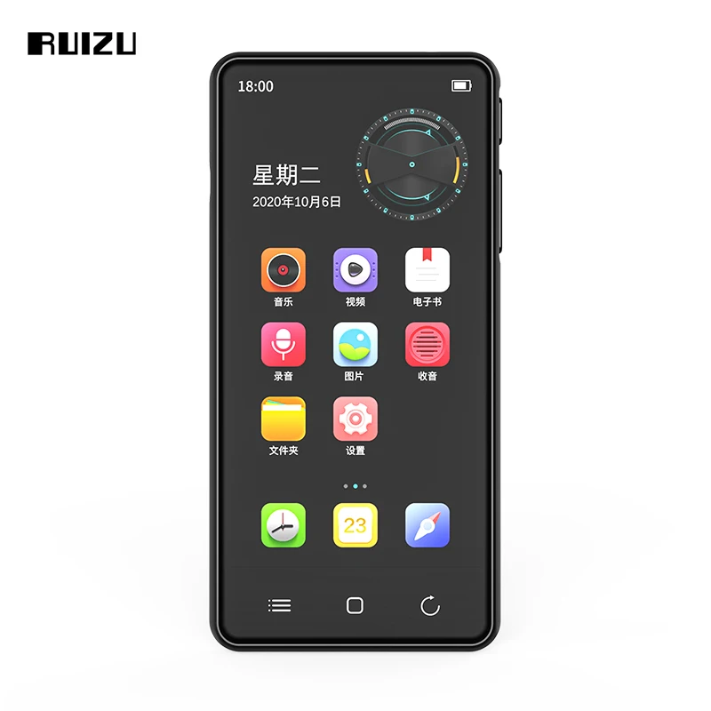 RUIZU H8 Android WiFi MP4 Player Bluetooth 5.0 Full Touch Screen 4inch 16GB Music Video Player With FM Recording E-book mp4 player music player mini media player