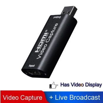 

4K Video Capture Card USB3.0 2.0 HDMI Video Grabber Record Box for PS4 Game DVD Camcorder Camera Recording Live Streaming Hot
