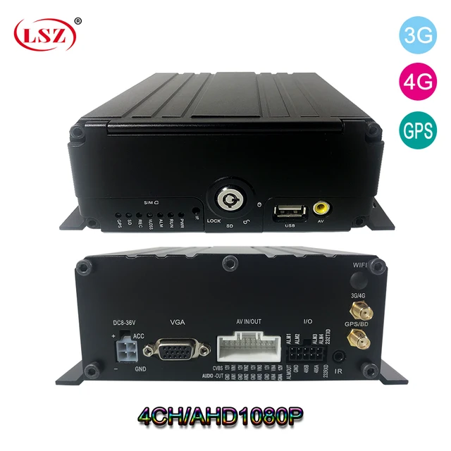 $US $140.03 LSZ Mobile DVR AHD bus 1080p GPS WIFI 4G 4-channel support Car-MDVR-Sd card analog camera
