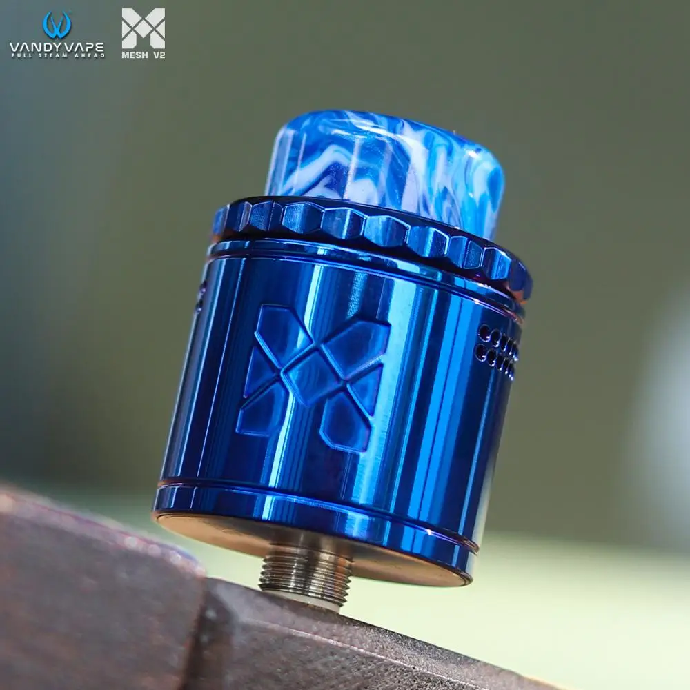  Original Vandy Vape Mesh V2 RDA Tank M V2 RDA 2ml Atomizer fit with A1/Ni80/Dual/SS316L M Wire vand