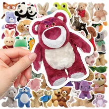 

50Pcs Ins Kawaii Bear Stickers Cute Bear Gift for Kids Laptop Stickers Pad Helmet Notebook Loki Cup Guitar Stationery Sticker