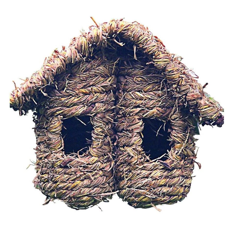 Украшение ручной работы прогулочная палатка прочная трава птица избушка Roosting карманное гнездо крепкое HIDEWAY домашнее вентилируемое защитное Тканое