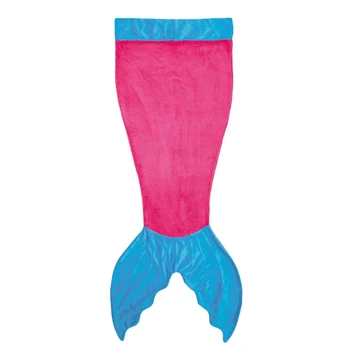 

Cute Color Block Mermaid Design Blanket For Kids