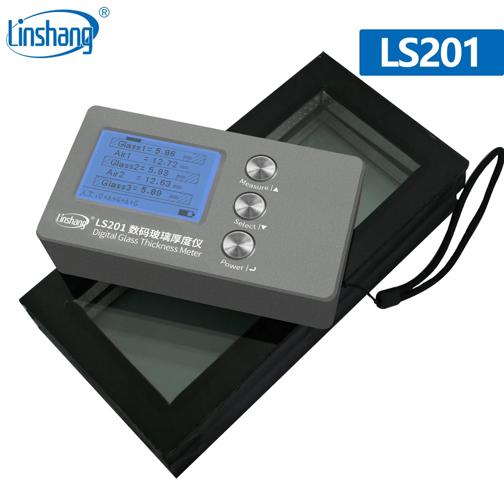 LinshangLS201digitalglassthicknessmeterLS200lasergaugefordoubleglazedinsulated