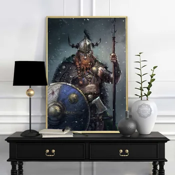 

Poster Vikings Posters and Prints Canvas Painting Wall Art Picture for Living Room Home Decor