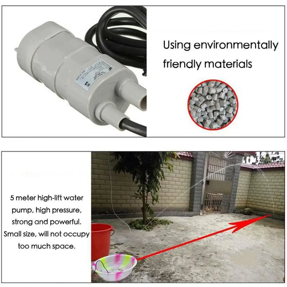 Фото DC12V 5 м 600л/ч мини погружной водяной насос для туалета фургон дом на колесах лодки DC12V 5 м 600л/ч мини погружной водяной насос для туалета фургон дом на колесах лодки