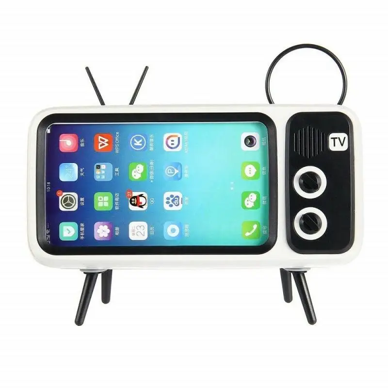 Портативный мини динамик Bluetooth 3 в 1 беспроводной стиле ретро подставка для