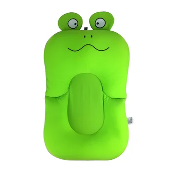 

2020-Cartoon Frog Baby Bath Tub Newborn Foldable Pad Chair Bathtub Seat Infant Support Cushion Mat BJStore