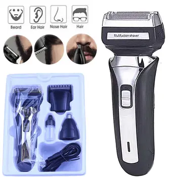 

2020 Newest Hot 3 in 1 Men Electric Rechargable Nose Ear Eyebrow Hair Removal Trimmer Clipper US