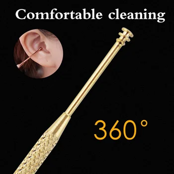 

1PC Double-ended Stainless Steel Spiral Ear Pick Spoon Ear Wax Removal Cleaner Ear Care Beauty Tool Portable