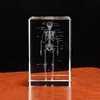 Crystal 3D Laser Engraved Human Anatomical Skeleton Cube Model Statue Paperweight Anatomy Mind Neurology Medical Science Gifts 4