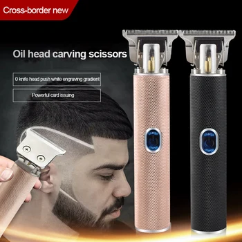 

USB Rechargeable Hair Clipper Electric Hair Trimmer T-shaped Cordless Shaver Trimmer Men Barber Hair Cutting Machine HairTrimmer