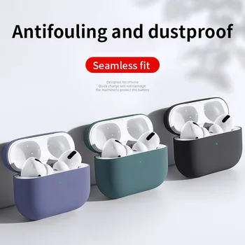 

Wireless Earphone Charging Transparent Cover Bag for AirPods pro Cases Apple Hard PC Bluetooth Box Headset Clear Protective