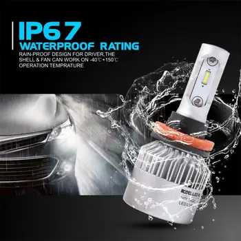 

1pair H4 LED H11 9005 9006 Auto S2-TX Car Headlight Bulbs 36W 8000LM Car Accessories 6500K Led Fog Light IP67 Waterproof