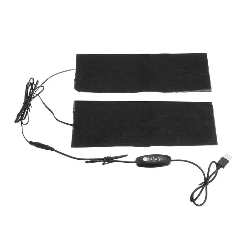 

2pcs 3 Gear USB Heating Heated Electric Heater Pad Heating Pad 2018 Clothing Warmer Pads Winter Knee Skiing Camping Fishing
