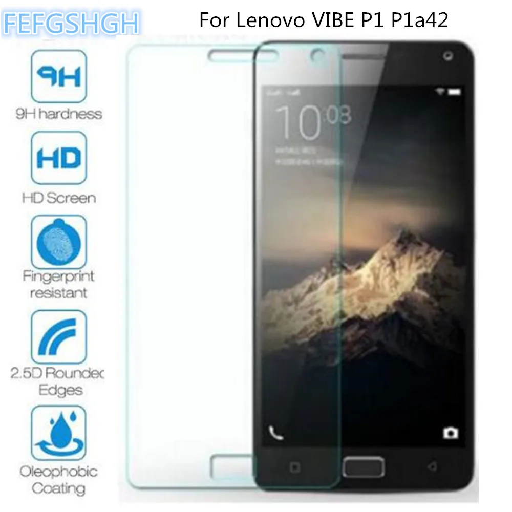 Закаленное стекло для lenovo Vibe P1 a42 Взрывозащищенный протектор экрана P1c72 P1c58 Dual Sim Lte