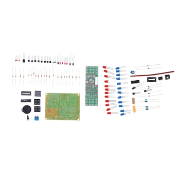

1pcs Red Blue Detonation Flashing Light Dual-Color DIY Kit Strobe Electronic Suit &1 set DIY Kit Module 9V-12V AT89C2051 6 Digit