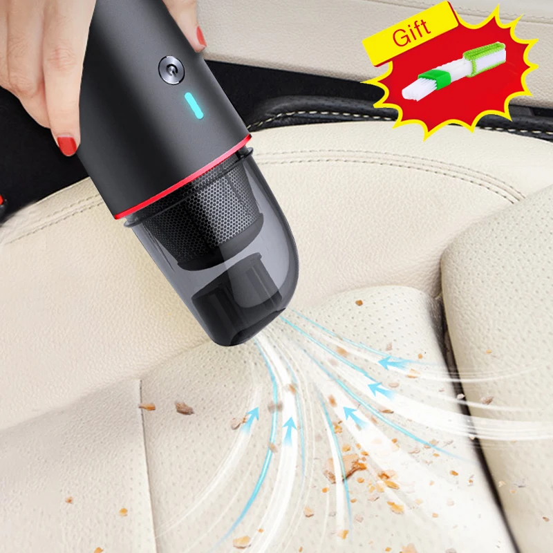 

Wireless Car Vacuum Cleaner Portable Mini Small Handheld Auto Interior Vaccum Cleaner for Car Home Gray Keyboard