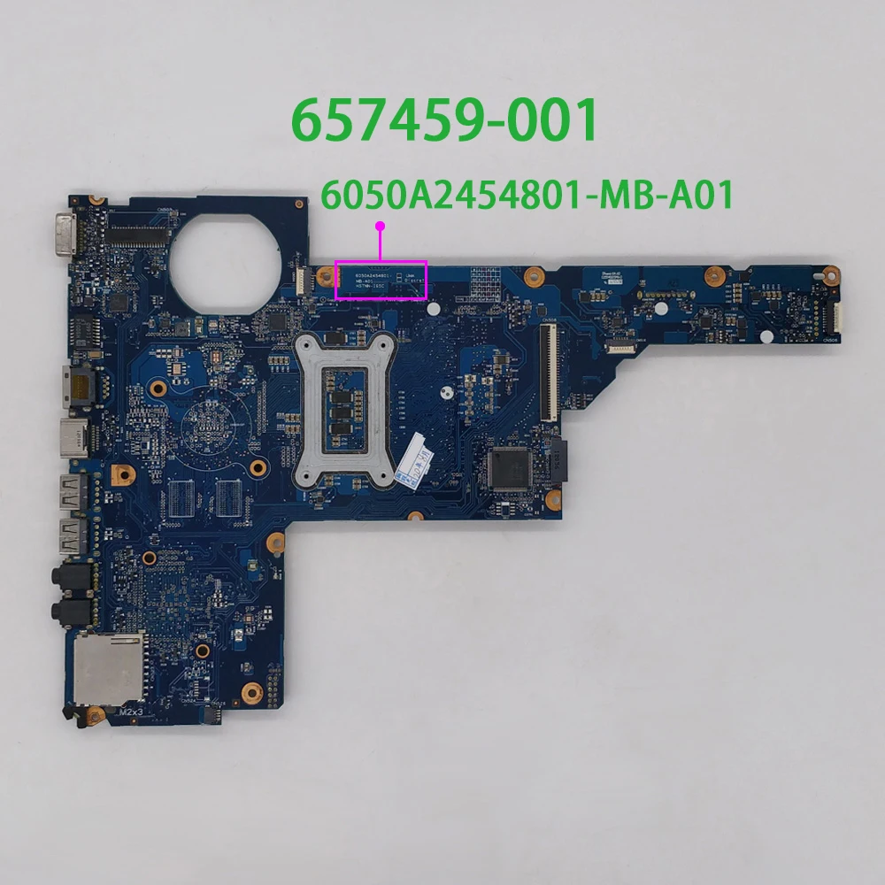 para hp Pavilion g6 G6t Série 657459001 6050a2454801-mb-a01 Hm65 Uma Placa-mãe do Portátil Mainboard Testado & Funcionando Perfeito Placa-mãe para notebook - Imagem 2