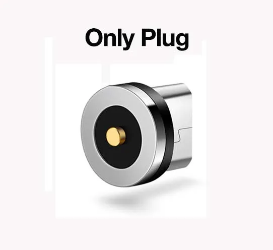 LED Micro Usb Magnetic cable Type C Adapter Charger For xiaomi mi a2 Fast changing wire charge For iPhone XS Max 8 7 Samsung S9 - Цвет: Коричневый