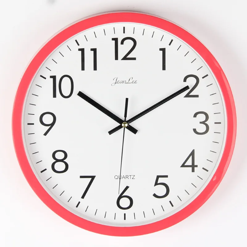 10 Inches Mute Fashion Wall Clock Bedroom Living Room Candy-Colored Clock Simple Cool Wall Clock