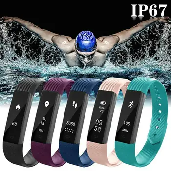 

ID115 Bluetooth Smart Watch Waterproof Sport Wristband Fitness Tracker Pedometer Smart Bracelet Multi-function Sports Watch