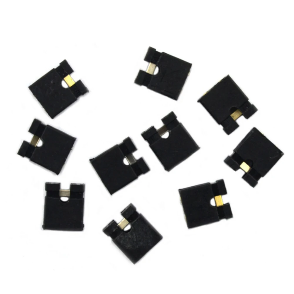 

100pcs Mini Micro Jumper Cap For 2.54mm Header (shunts) Short Circuit Block Jumper