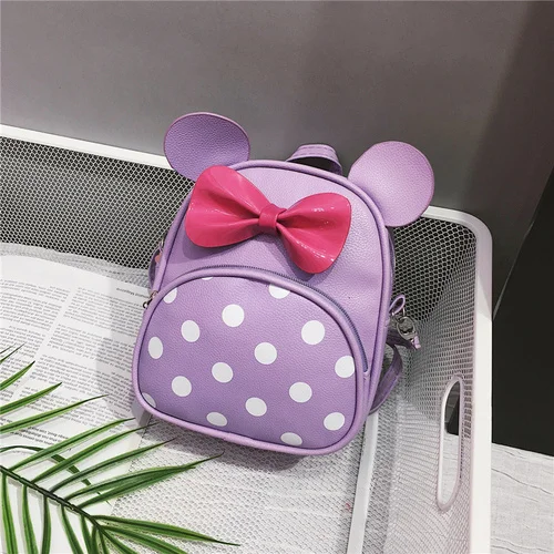 purple1 Детский Маленький рюкзак школьный Детский рисунок с героями мультфильмов, детское нижнее белье дорожная сумка для девочки с заклепками из искусственной кожи детские школьные сумки c197 - Цвет: purple1