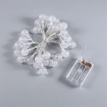 

Snow Ball 3 LED Fairy String Light Xmas Party Battery Operated Day White No Heat Generation And Durable Special Party Atmosphere