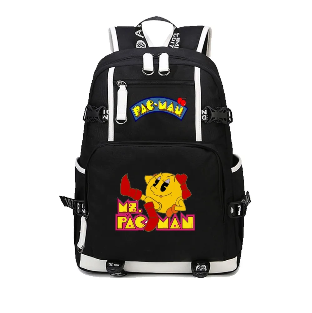 Аниме Pac Man Косплей рюкзак мультфильм студенческая школьная сумка на плечо
