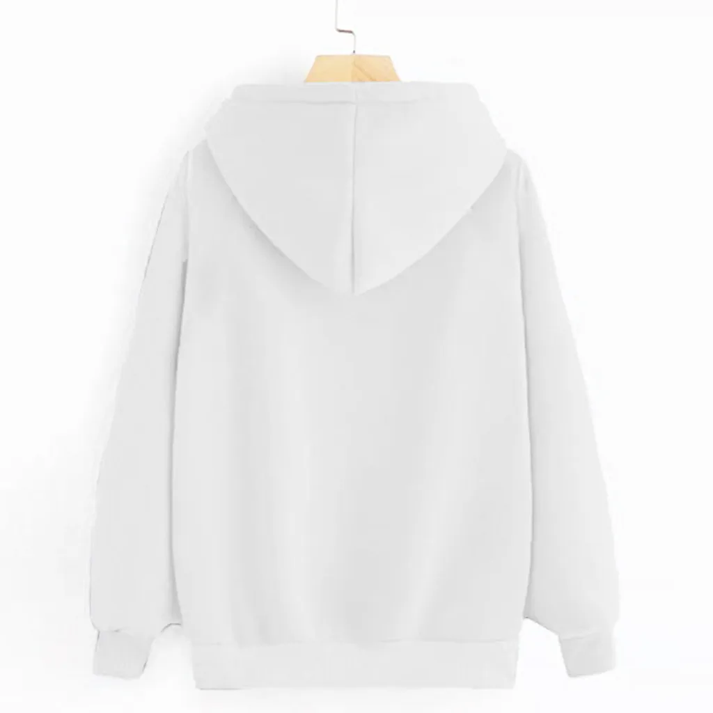JAYCOSIN Fashion Women Dog Claw Heart Shape Sweatshirt Casual Simple Loose Solid Color Hoodie Comfortable Soft Pullove Tops