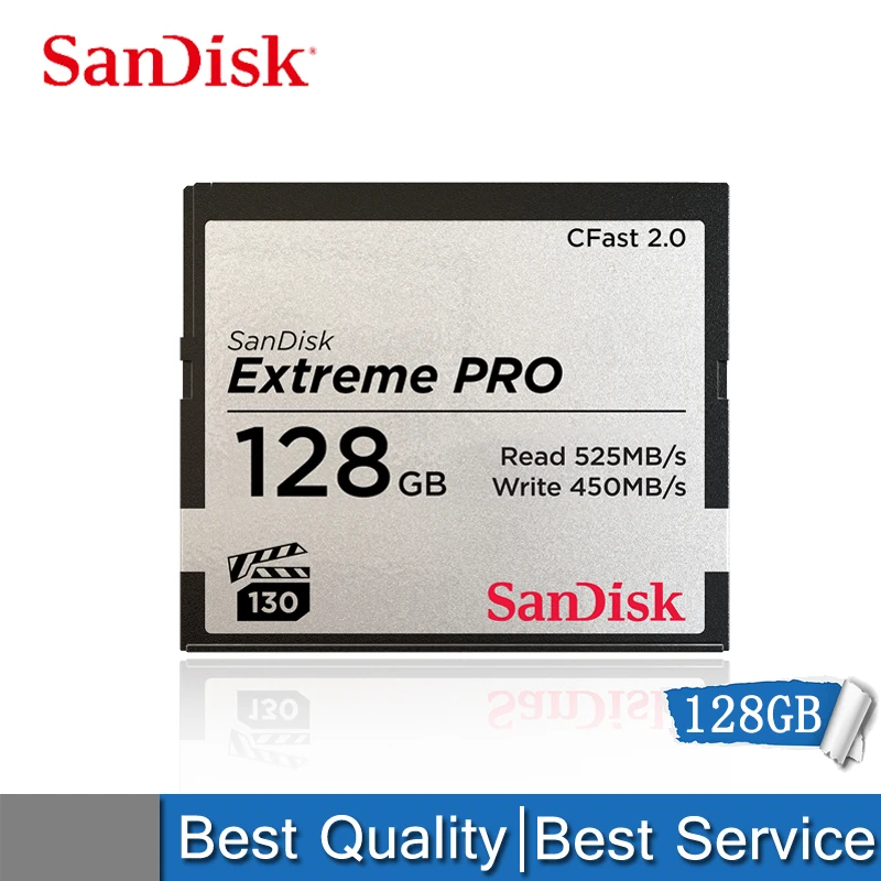 Sandisk Экстремальный PRO CFAST 2,0 карта памяти 128 Гб 64 Гб CF карта 64 128 Гб флэш-карты памяти Carte Memoire CF для камеры