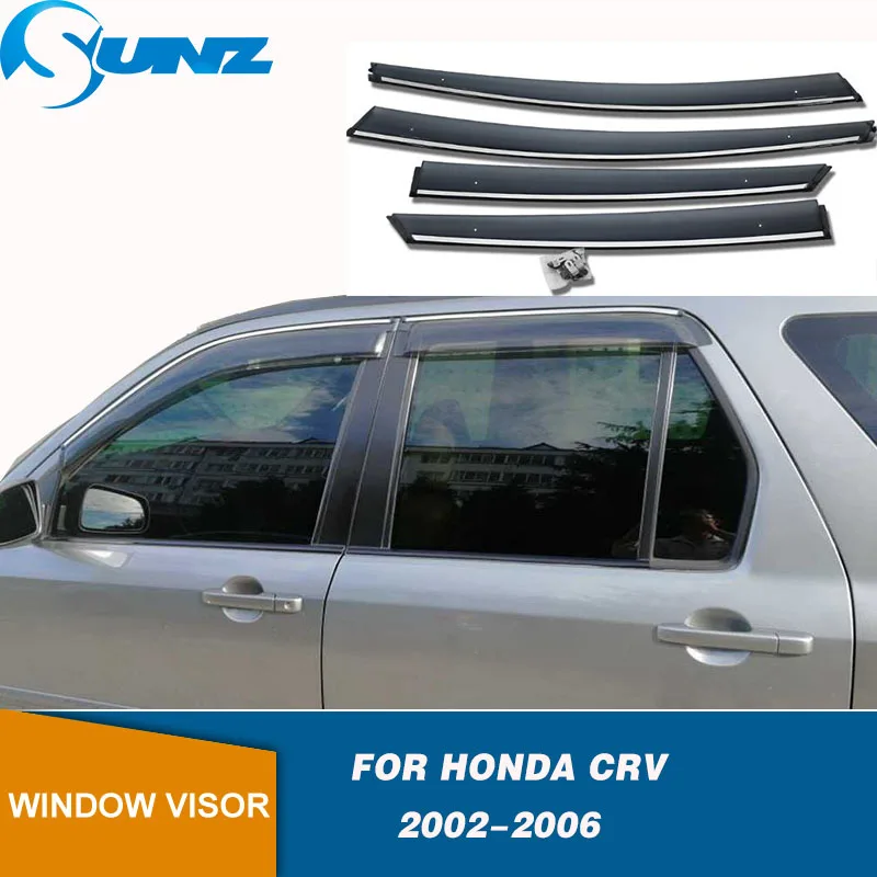 Боковое окно отражатель для Honda CRV 2002 2003 2004 2005 2006 дым козырек Vent Оттенки Защита от